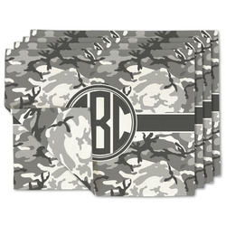 Camo Double-Sided Linen Placemat - Set of 4 w/ Monogram