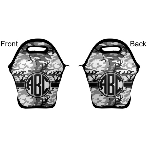Camo Lunch Bag - Front and Back