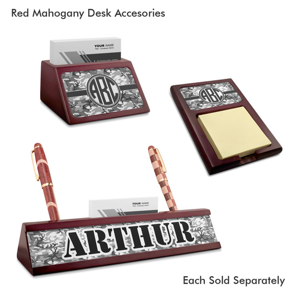 Camo Mahogany Desk Accessories