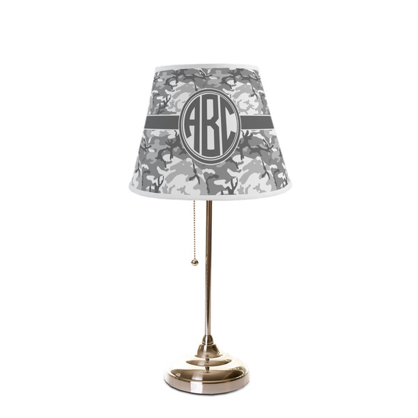 Camo Poly Film Empire Lampshade - On Stand