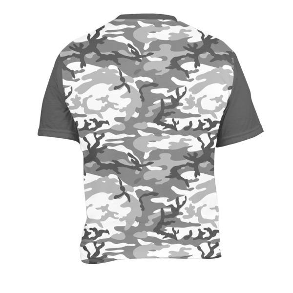 Camo Men's Crew Neck T Shirt Medium - Back