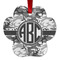 Camo Metal Paw Ornament - Front