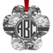 Camo Metal Paw Ornament - Double Sided w/ Monogram