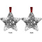 Camo Metal Star Ornament - Front and Back