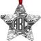 Camo Metal Star Ornament - Double Sided w/ Monogram