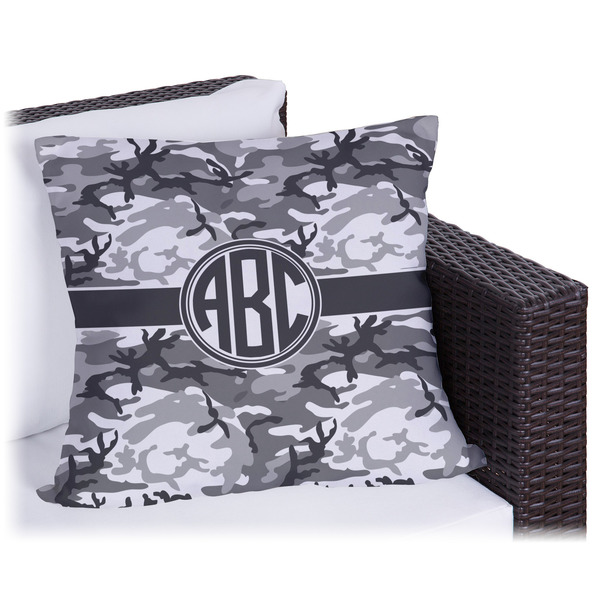 Custom Camo Outdoor Pillow - 16" (Personalized)