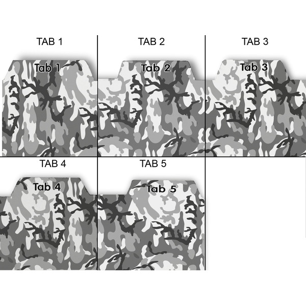 Camo Page Dividers - Set of 5 - Approval
