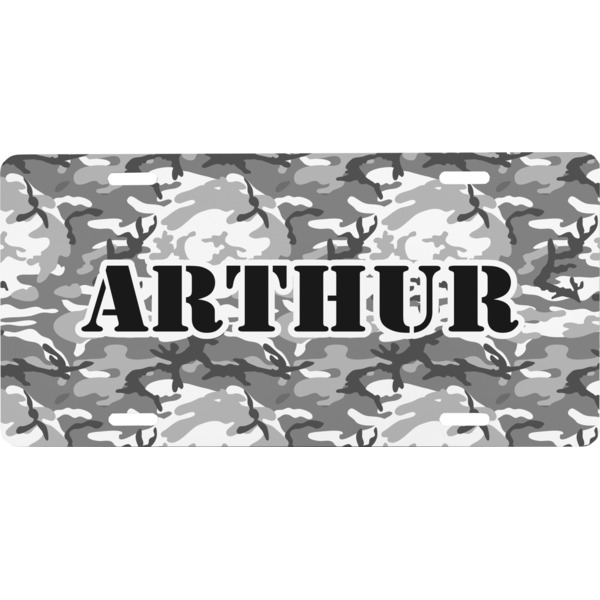 Custom Camo Front License Plate (Personalized)