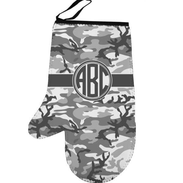 Camo Personalized Oven Mitt - Left