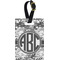 Camo Plastic Luggage Tag - Rectangular w/ Monogram