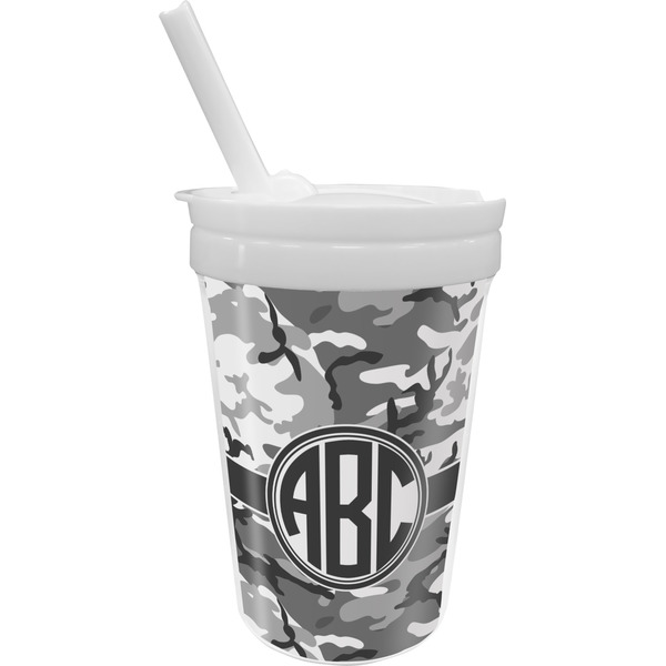 Custom Camo Sippy Cup with Straw (Personalized)
