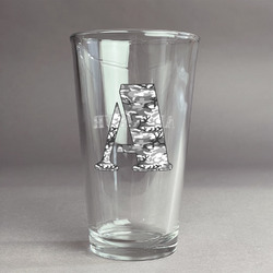 Camo Pint Glass - Full Color Logo (Personalized)
