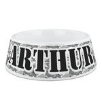 Camo Plastic Dog Bowl - Medium (Personalized)
