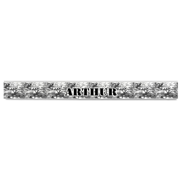 Camo Plastic Ruler - 12" - FRONT