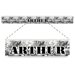 Camo Plastic Ruler - 12" (Personalized)