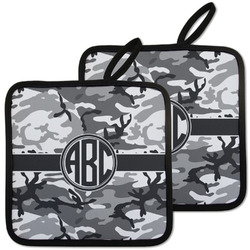 Camo Pot Holders - Set of 2 w/ Monogram