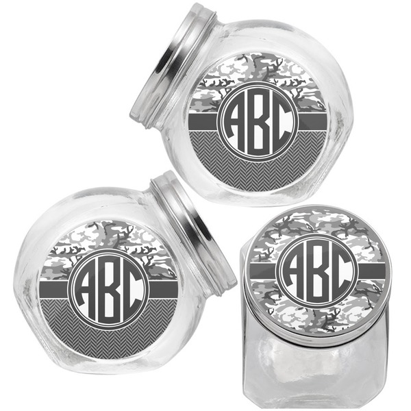 Camo Puppy Treat Jar - Top Left Right