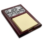 Camo Red Mahogany Sticky Note Holder (Personalized)