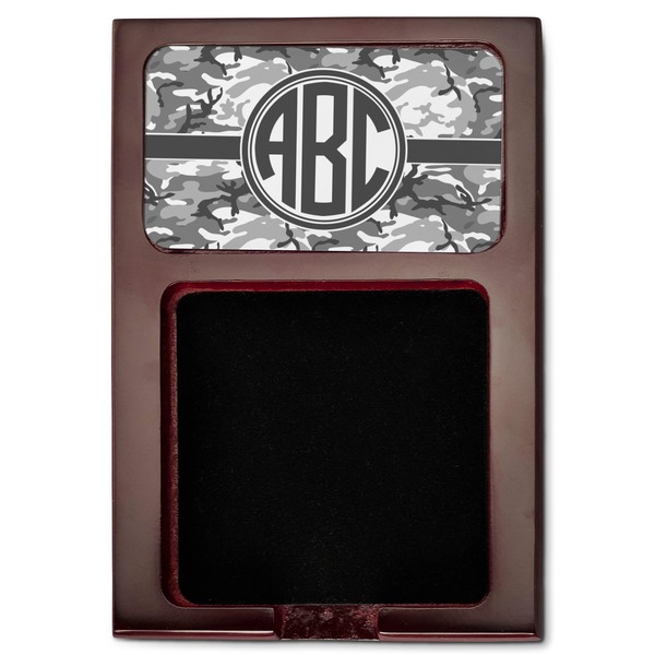 Camo Red Mahogany Sticky Note Holder - Flat