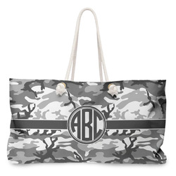 Camo Large Tote Bag with Rope Handles (Personalized)