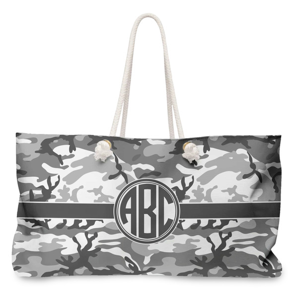 Custom Camo Large Tote Bag with Rope Handles (Personalized)