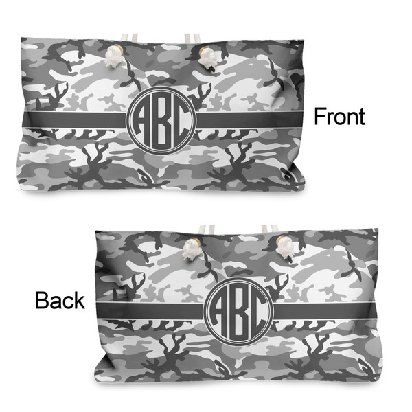Camo Large Rope Tote - From & Back View