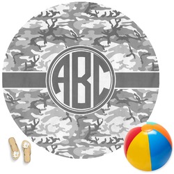 Camo Round Beach Towel (Personalized)