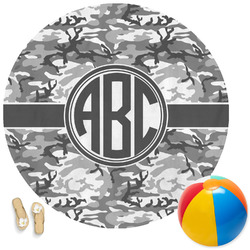 Camo Round Beach Towel (Personalized)