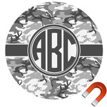 Camo Round Car Magnet - 10" (Personalized)