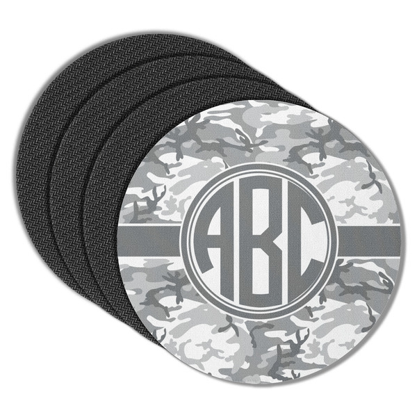 Camo Round Coaster Rubber Back - Main