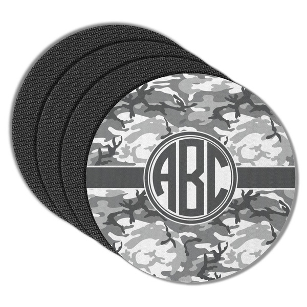 Camo Round Coaster Rubber Back - Main