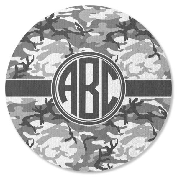Camo Round Coaster Rubber Back - Single