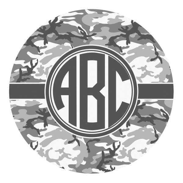 Custom Camo Round Decal - Large (Personalized)