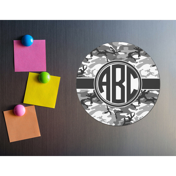 Camo Round Fridge Magnet - LIFESTYLE