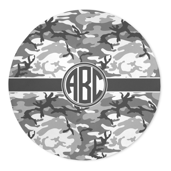 Custom Camo 5' Round Indoor Area Rug (Personalized)