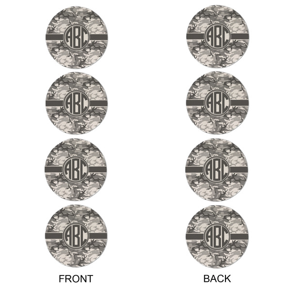 Camo Round Linen Placemats - APPROVAL Set of 4 (double sided)