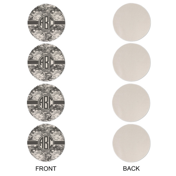 Camo Round Linen Placemats - APPROVAL Set of 4 (single sided)