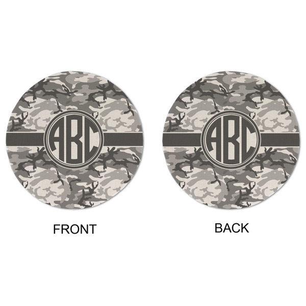Camo Round Linen Placemats - APPROVAL (double sided)