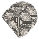 Camo Round Linen Placemat - Double Sided (Personalized)