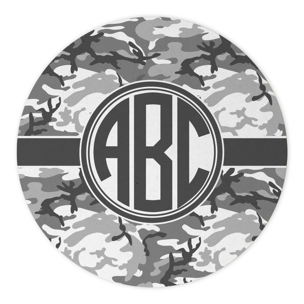 Camo Round Paper Coaster - Approval