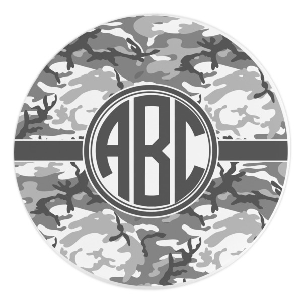 Custom Camo Round Stone Trivet (Personalized)