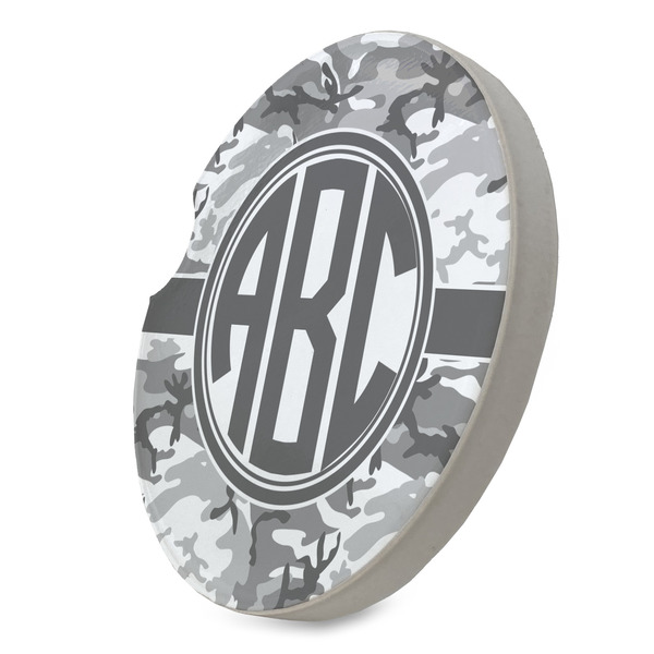 Camo Sandstone Car Coaster - STANDING ANGLE