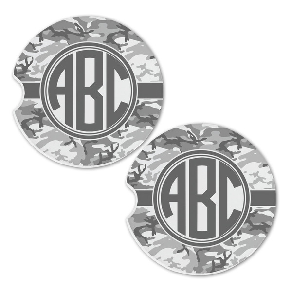 Camo Sandstone Car Coasters - Set of 2