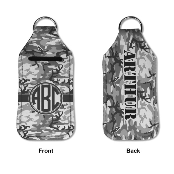 Camo Sanitizer Holder Keychain - Large APPROVAL (Flat)