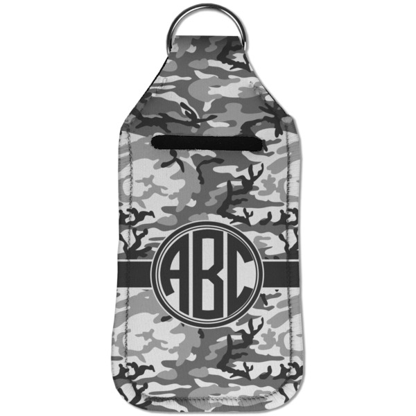 Camo Sanitizer Holder Keychain - Large (Front)