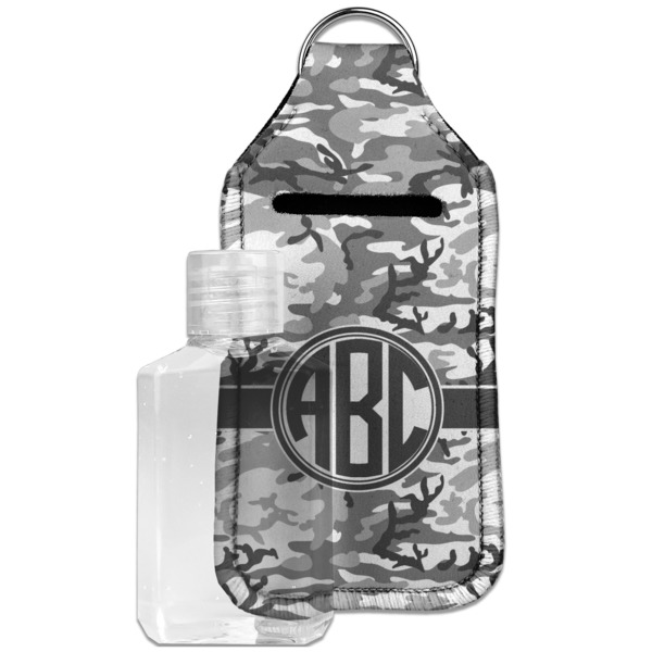 Camo Sanitizer Holder Keychain - Large with Case