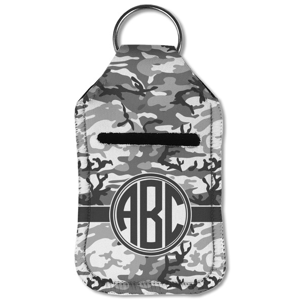 Camo Sanitizer Holder Keychain - Small (Front Flat)