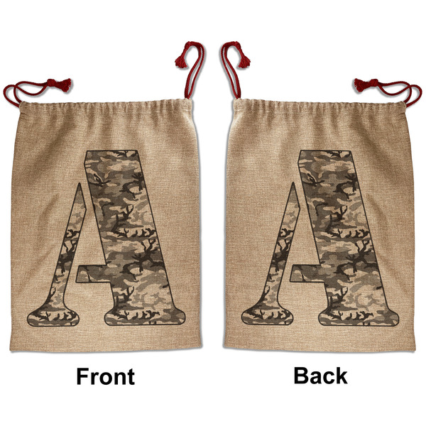 Camo Santa Bag - Front and Back