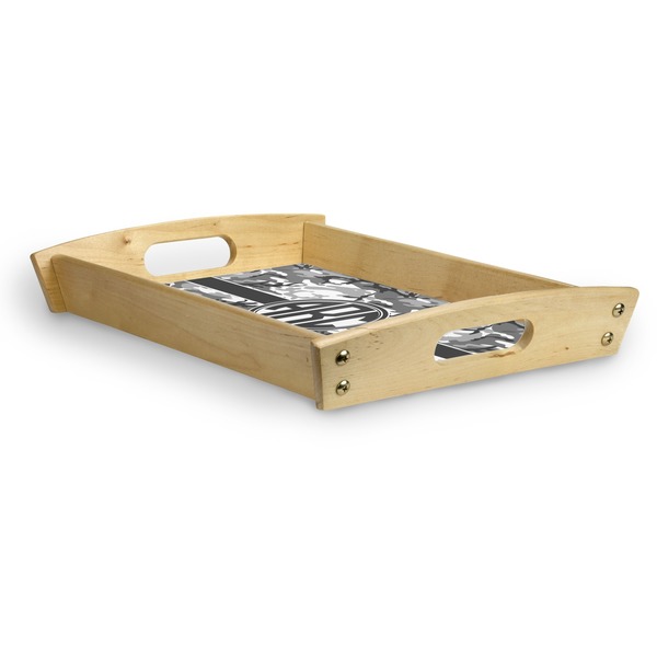 Camo Serving Tray Wood Small - Corner