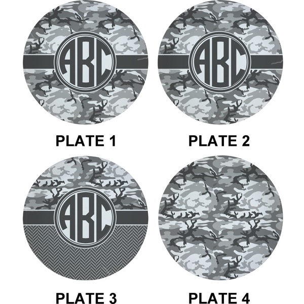 Camo Set of Appetizer / Dessert Plates (Approval)